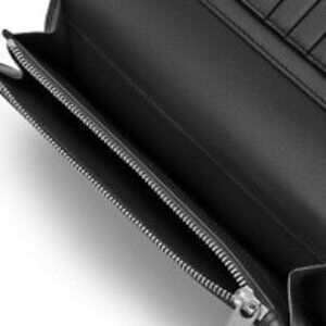 Burberry Green Bifold Jacquard Cavendish Shadow Wallet Long Black